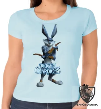 Baby look blusa feminina Coelho a origem dos guardiões - Foto 2