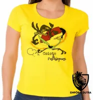 Baby look blusa feminina Coiote e Papaléguas foguete - Foto 3