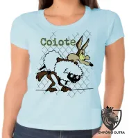 Baby look blusa feminina Coiote ovelha papaleguas acme - Foto 2