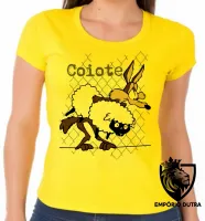 Baby look blusa feminina Coiote ovelha papaleguas acme - Foto 3
