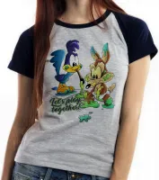 Baby look blusa feminina Coiote Papaléguas baby acme - Foto 5