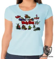 Baby look blusa feminina corrida maluca mutley dick vigarista turma - Foto 2