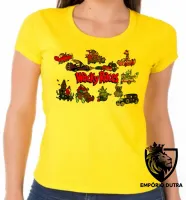 Baby look blusa feminina corrida maluca mutley dick vigarista turma - Foto 3