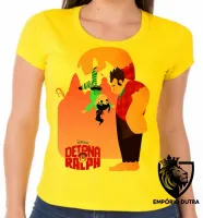 Baby look blusa feminina Detona Ralph Vanellope disney - Foto 3