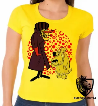 Baby look blusa feminina Dick Vigarista Mutley corrida maluca - Foto 2