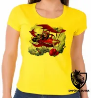 Baby look blusa feminina Dick vigarista mutttley pegue o pombo avião - Foto 4