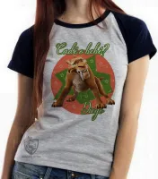 Baby look blusa feminina Diego A era do gelo tigre dente sabre - Foto 2