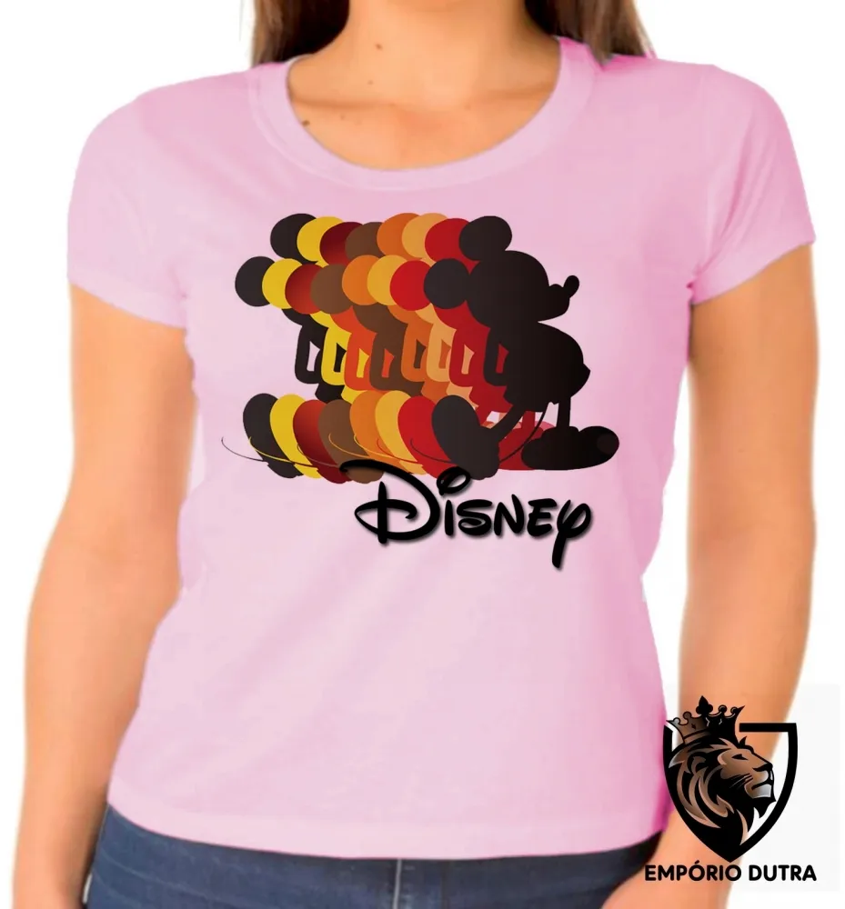 Baby look blusa feminina Disney Mickey mouse rato Imagem