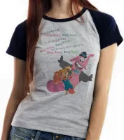 Baby look blusa feminina Divertidamente Bing Bong elefante - Foto 4