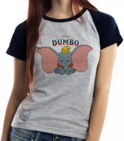 Baby look blusa feminina Dumbo desenho elefante - Foto 4