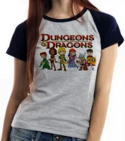 Baby look blusa feminina Dungeons e Dragons caverna dragão - Foto 4