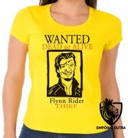Baby look blusa feminina Enrolados rapunzel Flynn Rider - Foto 3