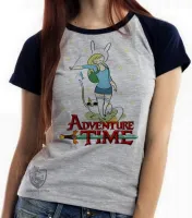 Baby look blusa feminina Fiona Hora da Aventura - Foto 4