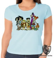 Baby look blusa feminina Flinstones desenho antigo flintstones - Foto 2