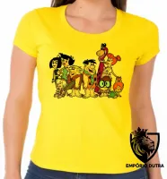 Baby look blusa feminina Flinstones desenho antigo flintstones - Foto 3