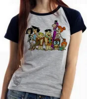 Baby look blusa feminina Flinstones desenho antigo flintstones - Foto 4