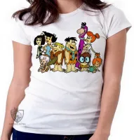 Baby look blusa feminina Flinstones desenho antigo flintstones - Foto 5