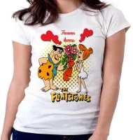 Baby look blusa feminina Flinstones Forever lovers namoro - Foto 5
