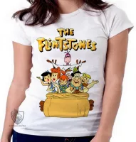 Baby look blusa feminina flinstones the flintstones desenho antigo hanna barbera - Foto 5