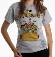 Baby look blusa feminina flinstones the flintstones desenho antigo hanna barbera - Foto 6
