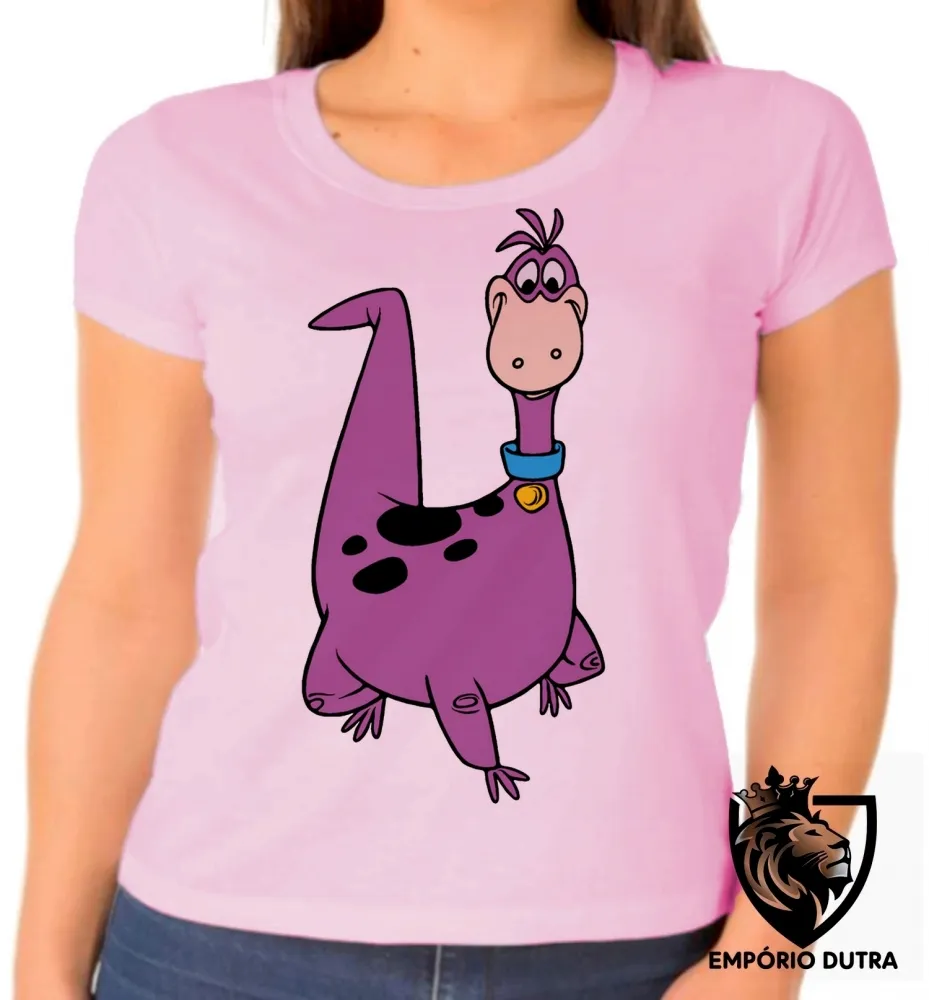 Baby look blusa feminina flinstones the flintstones dino dinossauro Imagem