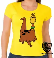 Baby look blusa feminina flinstones the flintstones dino dinossauro - Foto 4