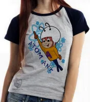 Baby look blusa feminina formiga atomica atom ant desenho antigo hanna barbera - Foto 4
