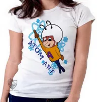 Baby look blusa feminina formiga atomica atom ant desenho antigo hanna barbera - Foto 5