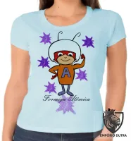 Baby look blusa feminina Formiga Atômica desenho antigo - Foto 2