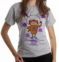 Baby look blusa feminina Formiga Atômica desenho antigo - Foto 6