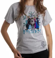 Baby look blusa feminina Frozen floco neve todos - Foto 6