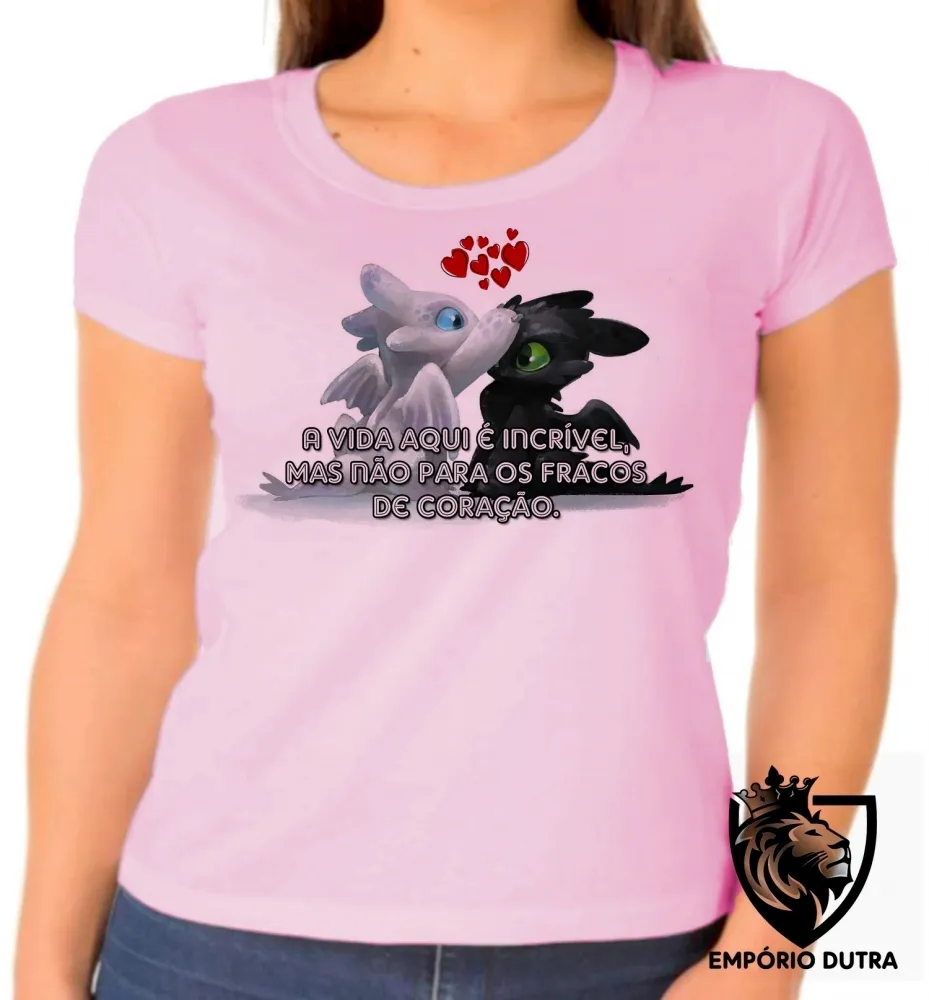 Baby look blusa feminina fúria da noite dragão Imagem