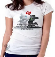 Baby look blusa feminina fúria da noite dragão - Foto 2