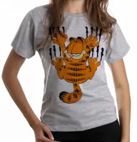 Baby look blusa feminina Garfield arranhar gato cat gatinho - Foto 4