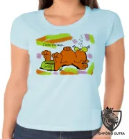 Baby look blusa feminina Garfield I hate mondays gato cat - Foto 2