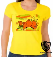 Baby look blusa feminina Garfield I hate mondays gato cat - Foto 3