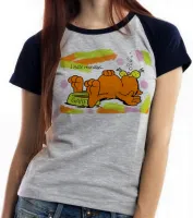 Baby look blusa feminina Garfield I hate mondays gato cat - Foto 4