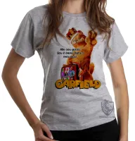 Baby look blusa feminina Garfield não sou gordo gato - Foto 6
