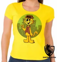 Baby look blusa feminina gato manda chuva desenho antigo hanna barbera - Foto 2