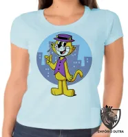 Baby look blusa feminina gato manda chuva desenho antigo hanna barbera - Foto 3