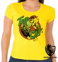 Baby look blusa feminina gato manda chuva gatinho desenho - Foto 3