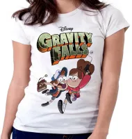 Baby look blusa feminina Gravity Falls arma livro - Foto 5