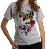Baby look blusa feminina Gravity Falls arma livro - Foto 6