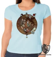 Baby look blusa feminina Gravity Falls círculo todos - Foto 2