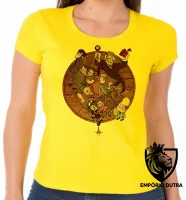 Baby look blusa feminina Gravity Falls círculo todos - Foto 3