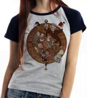 Baby look blusa feminina Gravity Falls círculo todos - Foto 4