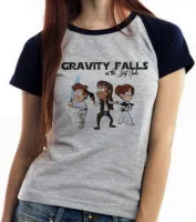 Baby look blusa feminina Gravity Falls in the last Jedi - Foto 4