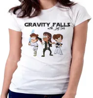 Baby look blusa feminina Gravity Falls in the last Jedi - Foto 5