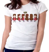 Baby look blusa feminina Gravity Falls Mabel personagem - Foto 5
