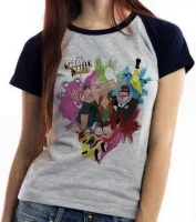 Baby look blusa feminina Gravity Falls todos personagens - Foto 2